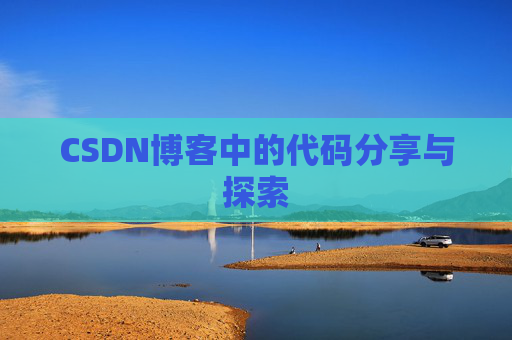 CSDN博客中的代码分享与探索